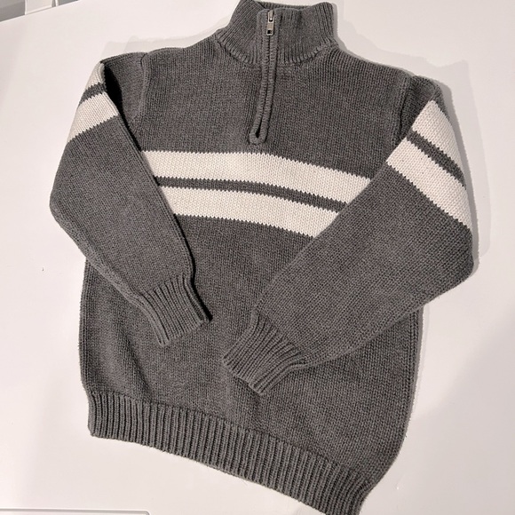 Old Navy Zip Neck Striped Sweater - Picture 1 of 9